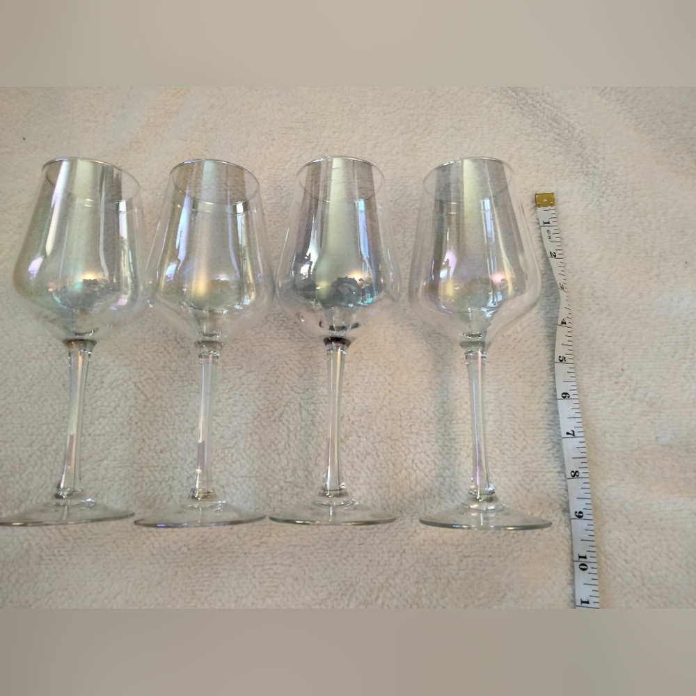 Rainbow Pearl Wine Glasses Set of 4 - Picture 2 of 6